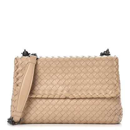Bottega Veneta Nappa Intrecciato Medium Olimpia Bag Mink 1 of 12