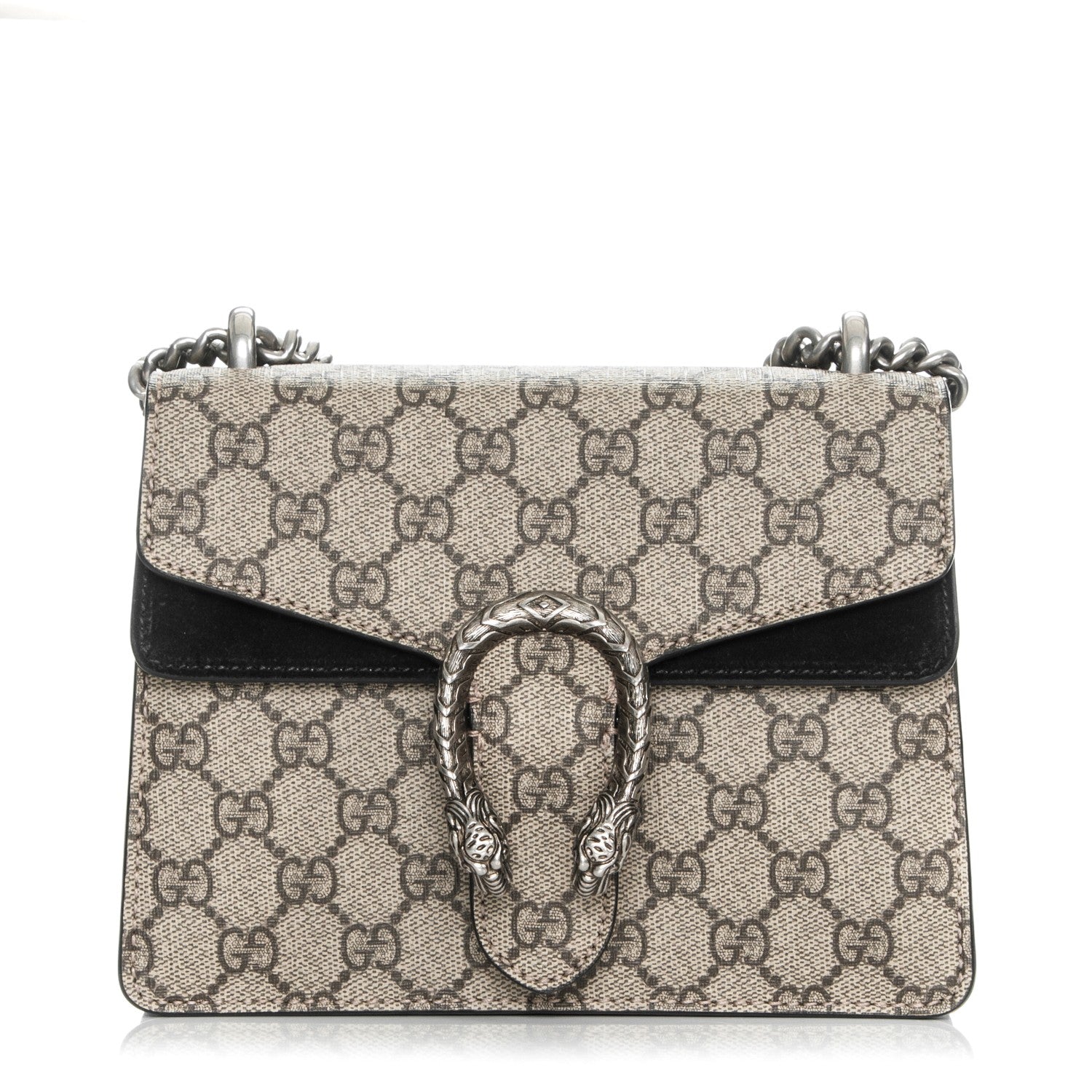 Gucci GG Supreme Monogram Mini Dionysus Shoulder Bag Black 1 of 8