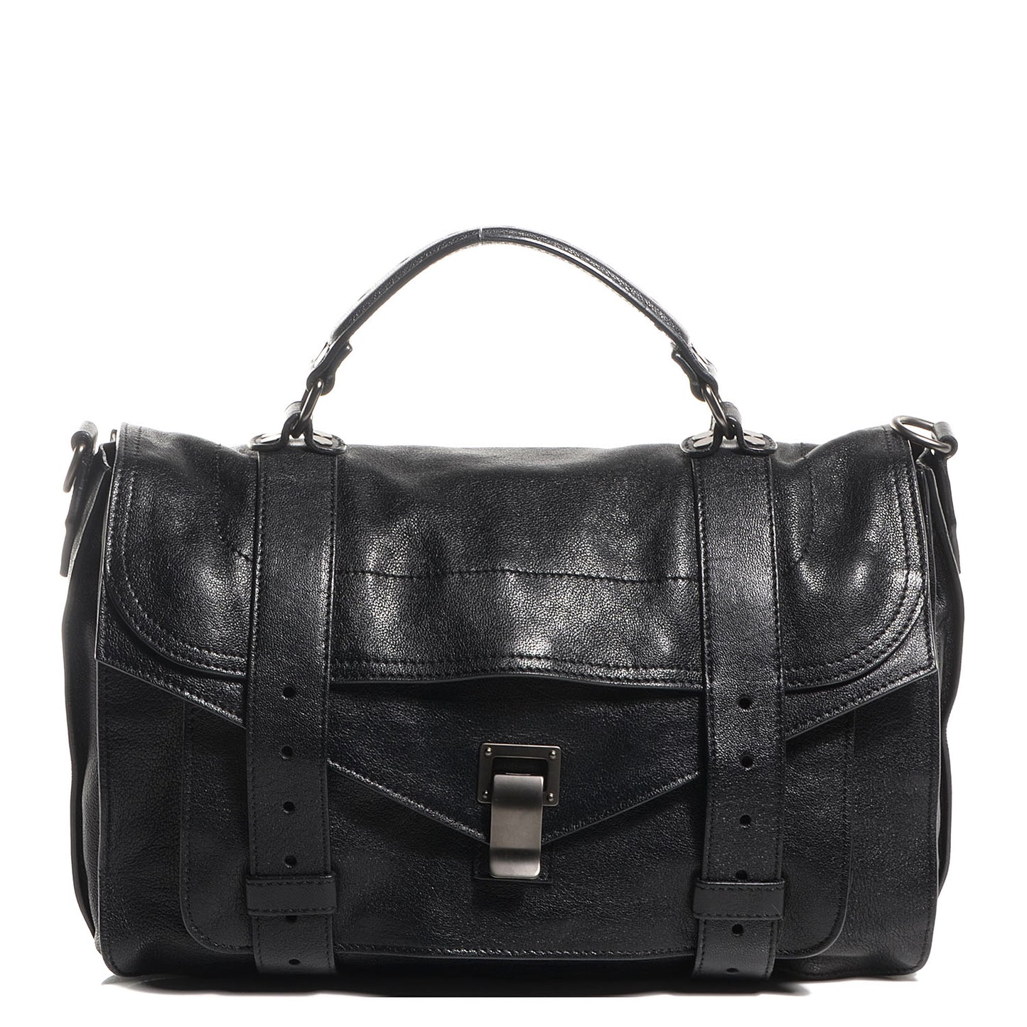Lambskin PS1 Medium Satchel Black
