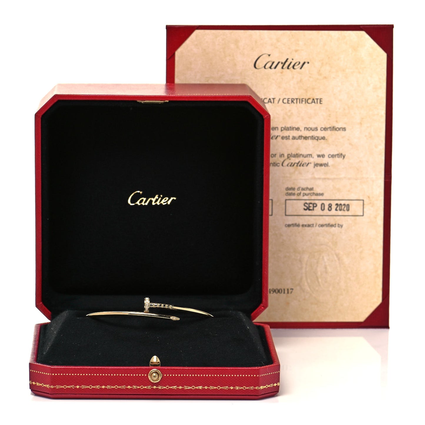18K Yellow Gold Diamond Small Juste Un Clou Bracelet 18
