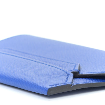 Hermes Epsom H-Postal Mini Card Holder Bleu Royal 5 of 8