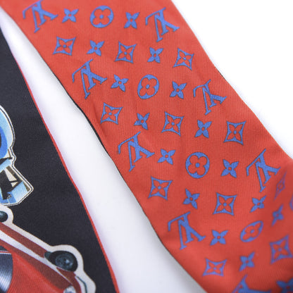 Louis Vuitton Silk Monogram World Tour Stickers BB Bandeau Rouge 5 of 5