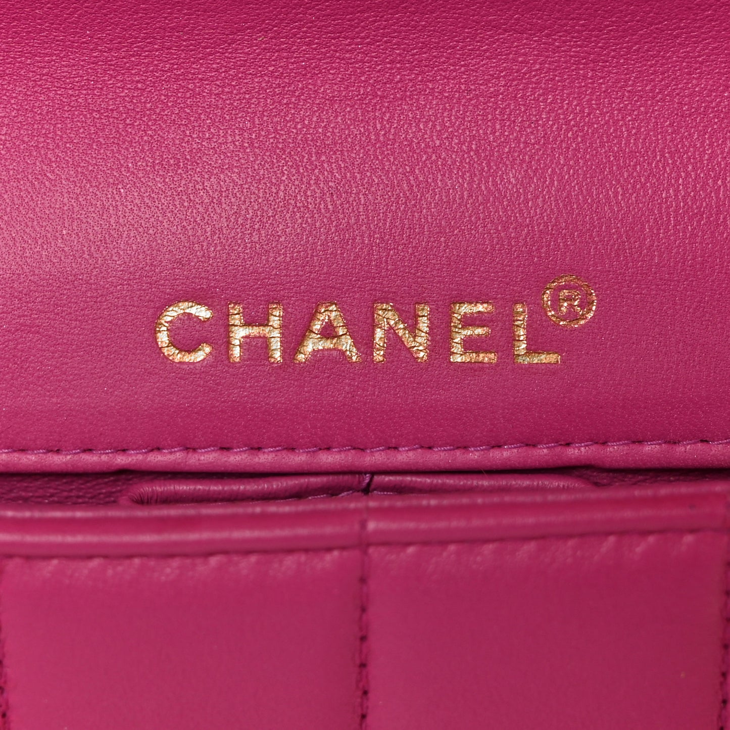 Lambskin East West Chocolate Bar Flap Pink