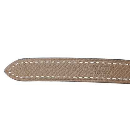 Hermes Epsom Swift 13mm Focus Belt 90 Etoupe Black 3 of 5