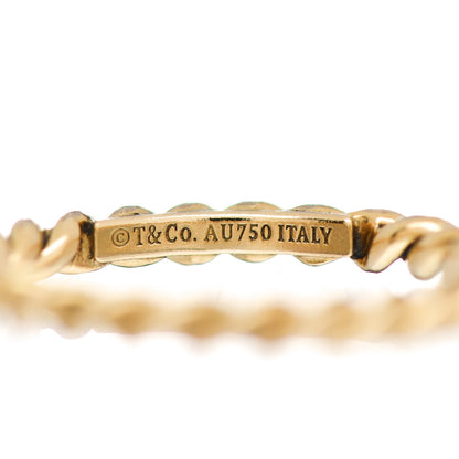 Tiffany 18K Yellow Gold Narrow Twist Ring 48 4.5 4 of 4