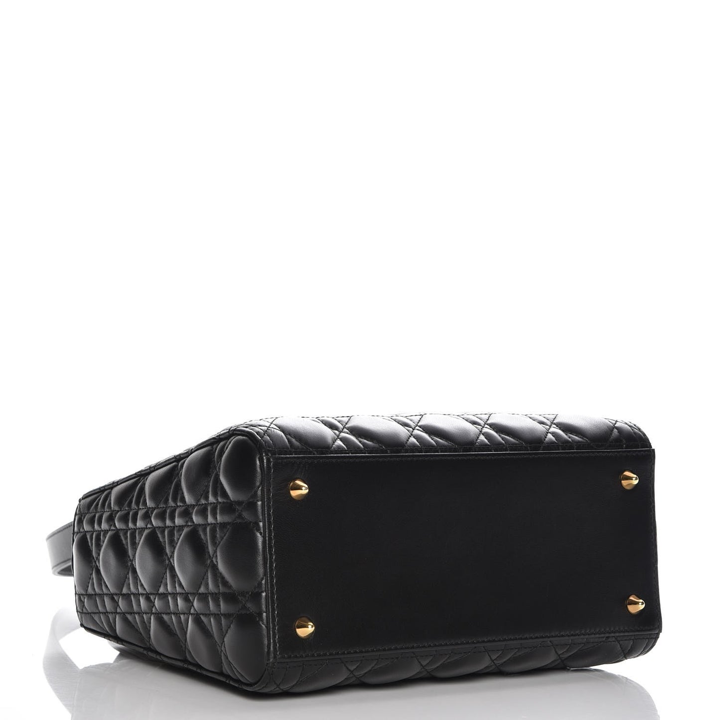 Lambskin Cannage Medium Lady Dior Black