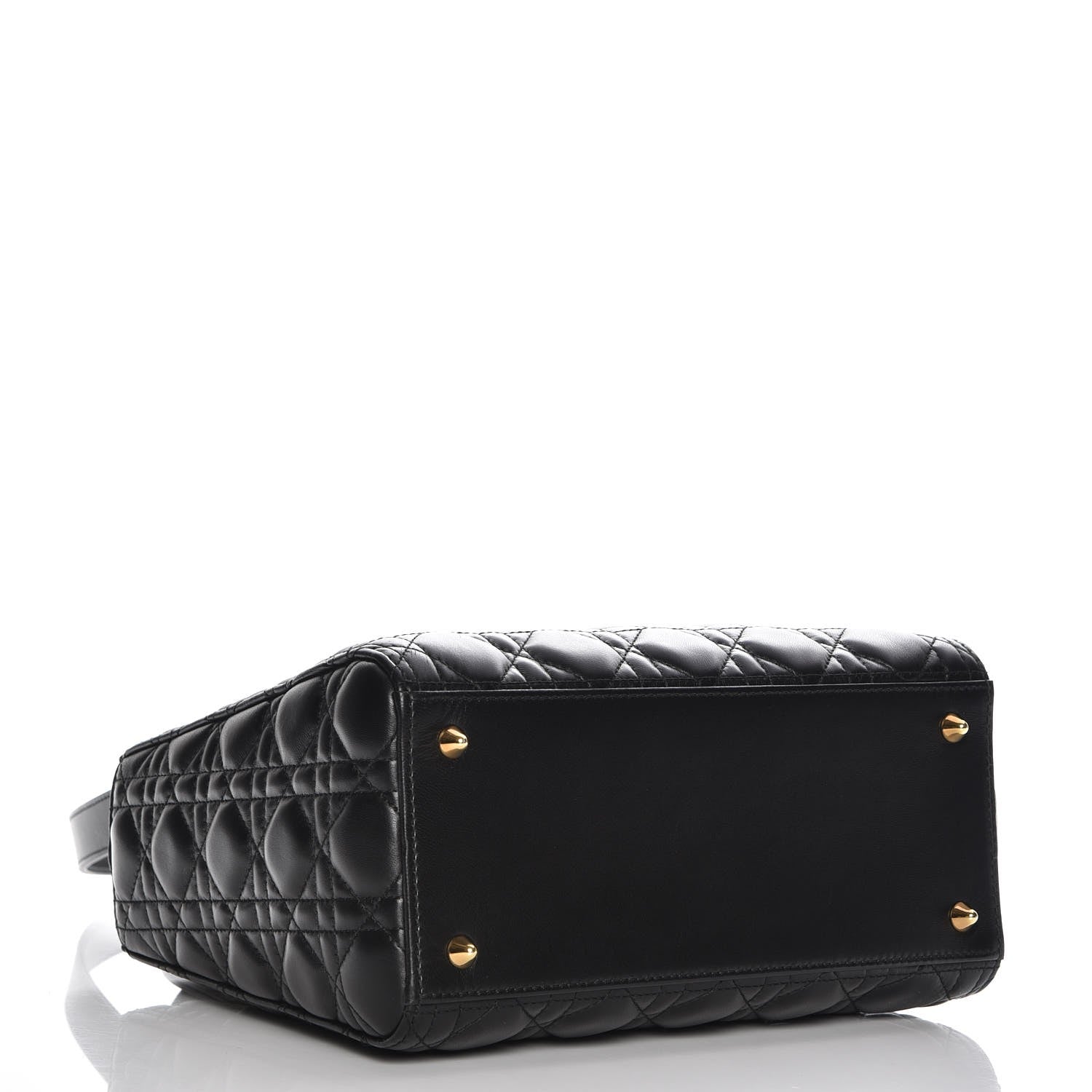 Christian Dior Lambskin Cannage Medium Lady Dior Black 5 of 15