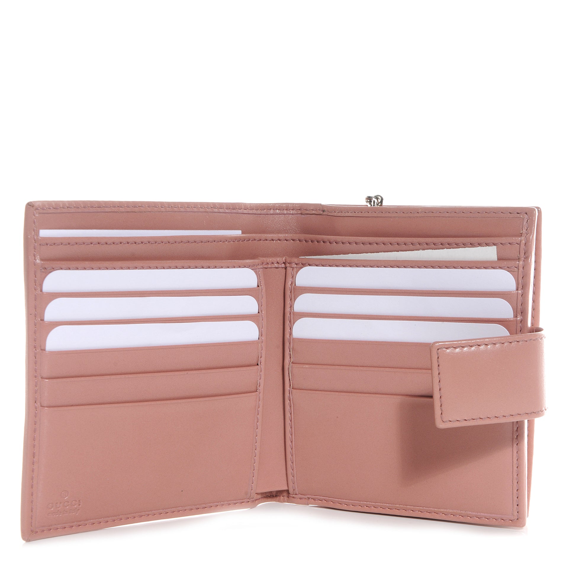 Gucci Monogram Twins French Wallet Rose 6 of 8