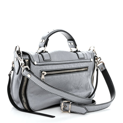 Proenza Schouler Paper Lambskin Tiny PS1 Plus Zip Satchel Dove Grey 3 of 11