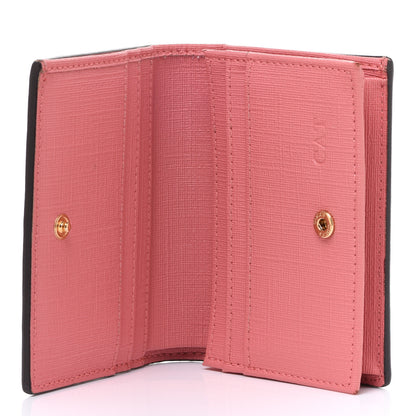 Gucci GG Supreme Monogram Face Embroidered Card Case Wallet Pink 5 of 9