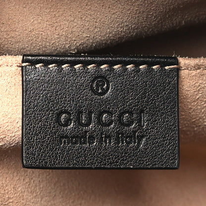 Gucci Calfskin Matelasse Small GG Marmont Chain Shoulder Bag Black 6 of 11