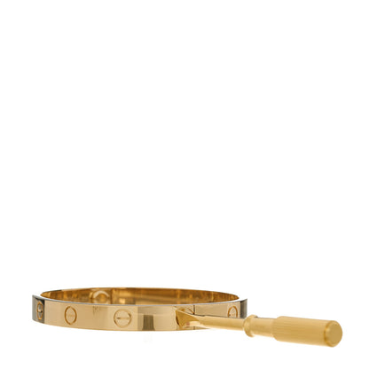 Cartier 18K Yellow Gold LOVE Bracelet 17 7 of 8
