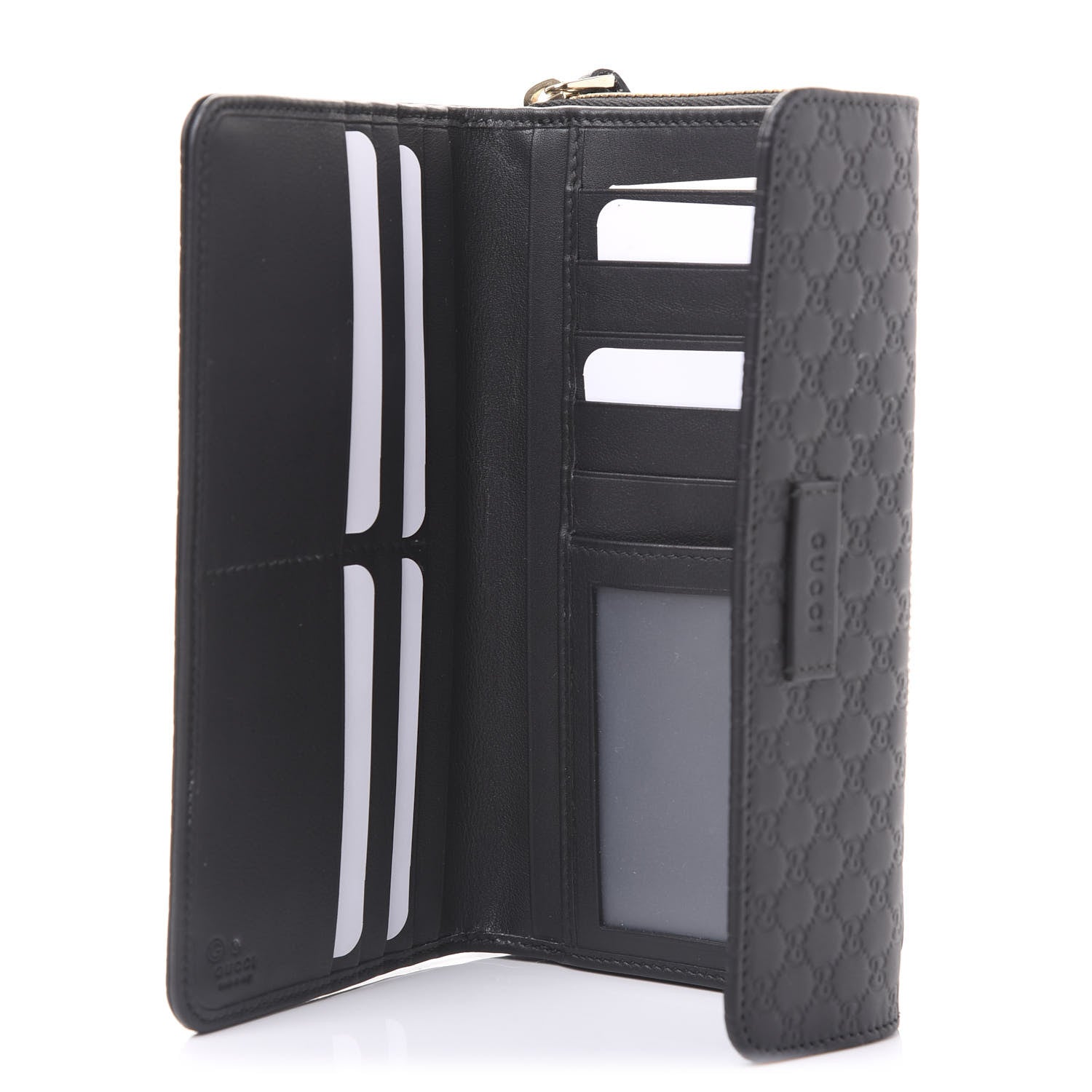 Gucci Soft Microguccissima Continental Zip Wallet Black 6 of 11
