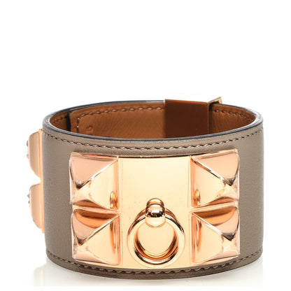 Hermes Swift Collier de Chien CDC Bracelet T2 Gris Asphalte 1 of 6