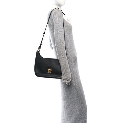 Versace Calfskin La Medusa Medium Hobo Black 2 of 9
