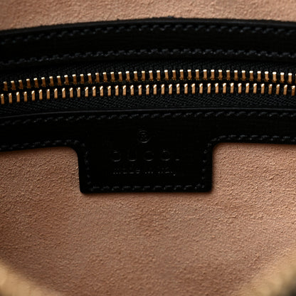 Gucci Textured Calfskin Small Horsebit 1955 Shoulder Bag Black 6 of 8