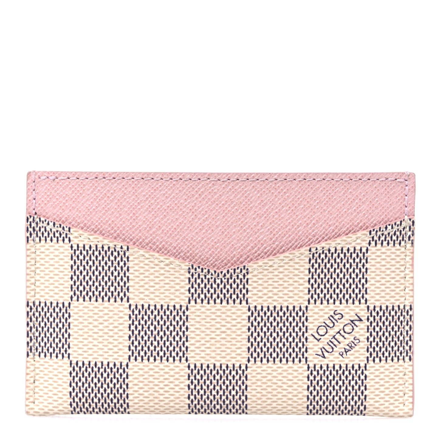 Damier Azur Daily Card Holder Rose Ballerine