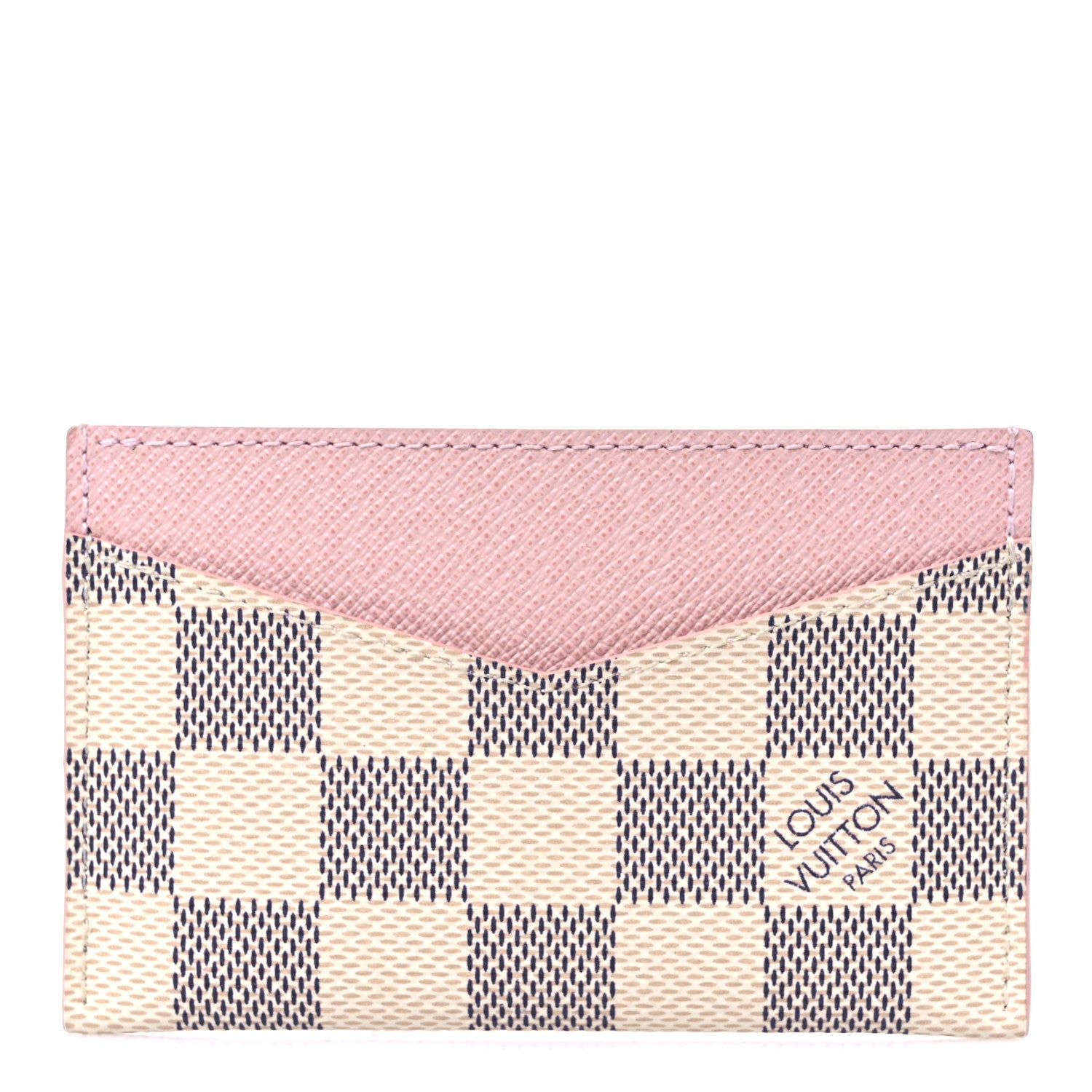 Louis Vuitton Damier Azur Daily Card Holder Rose Ballerine 1 of 7