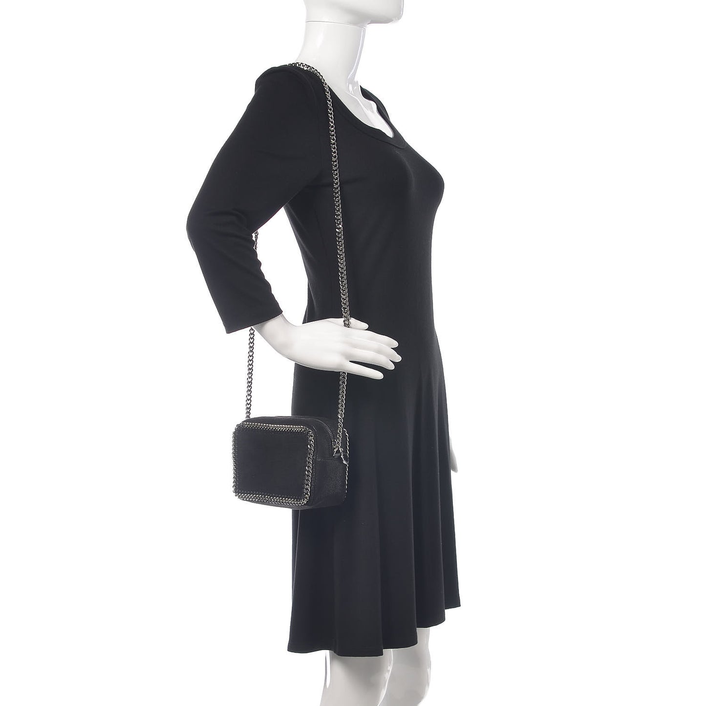Shaggy Deer Falabella Crossbody Camera Bag Black