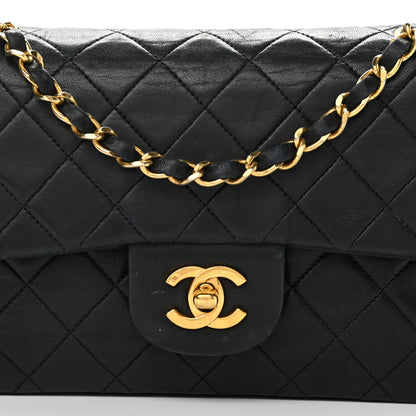 Chanel Lambskin Quilted Small Double Flap Black 9 of 15