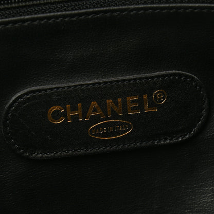 Chanel Calfskin Stitched CC Boston Black 5 of 12
