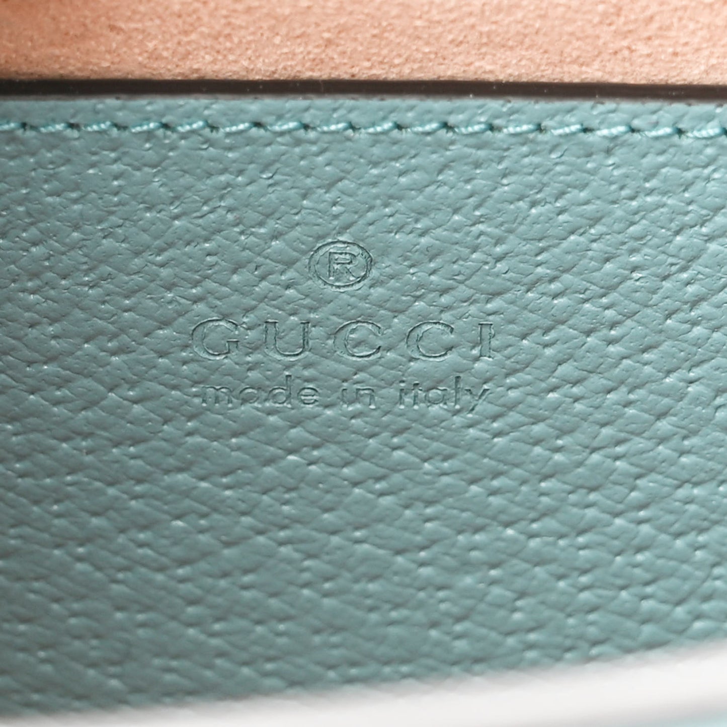 Textured Dollar Calfskin Web Mini Diana Tote Bag Dusty Azure Deep Orange