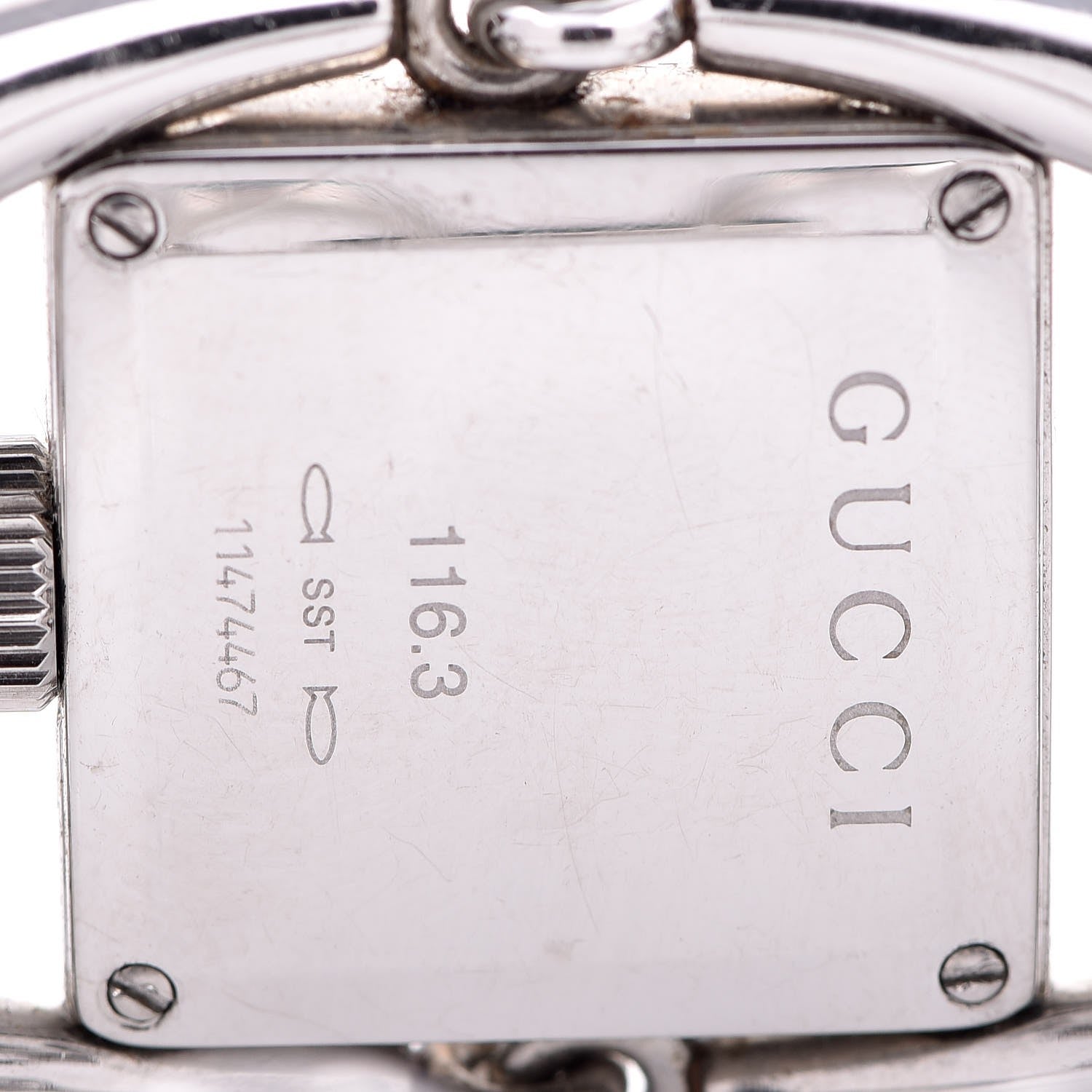 Gucci Stainless Steel Blue Mother of Pearl 20mm Signoria Quartz Watch 5 of 7