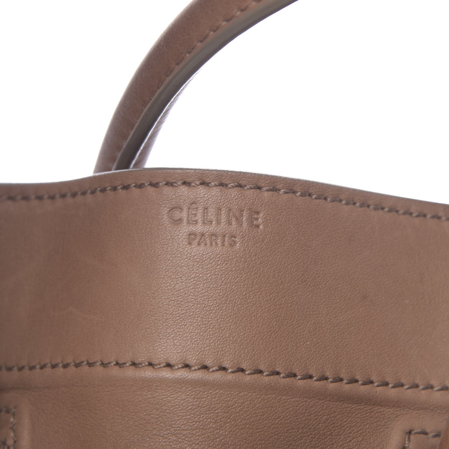 Supple Calfskin Medium Phantom Luggage Taupe