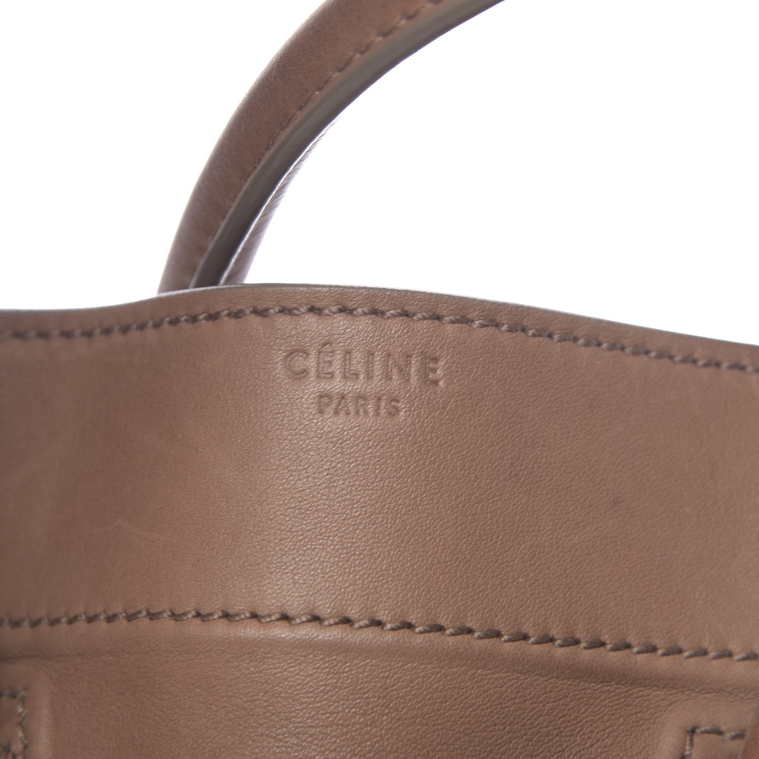 Celine Supple Calfskin Medium Phantom Luggage Taupe 6 of 12