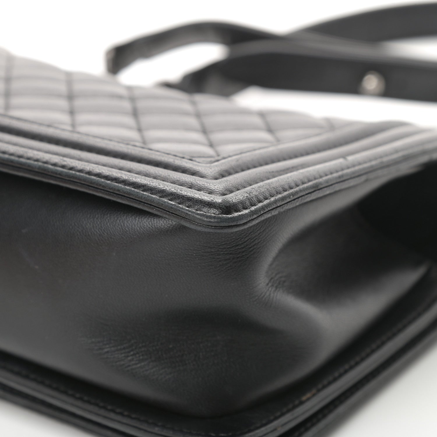 Chanel Lambskin Quilted Medium Boy Flap Black 11 of 19