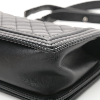Chanel Lambskin Quilted Medium Boy Flap Black 11 of 19