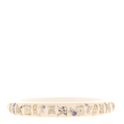 Louis Vuitton Resin Swarovski Medium Inclusion Bracelet PM White 1 of 5