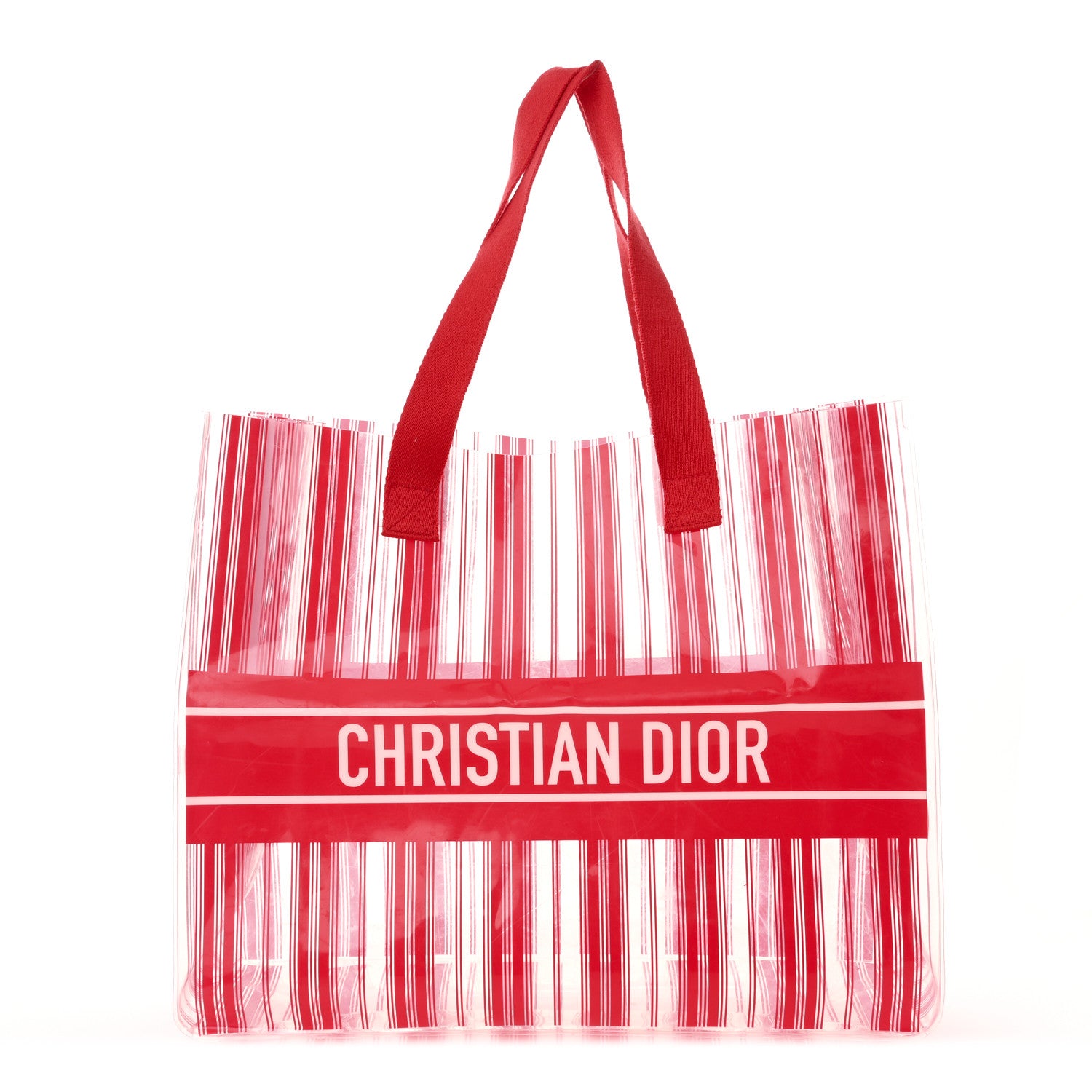 Christian Dior PVC Diorivera Tote Red 1 of 8