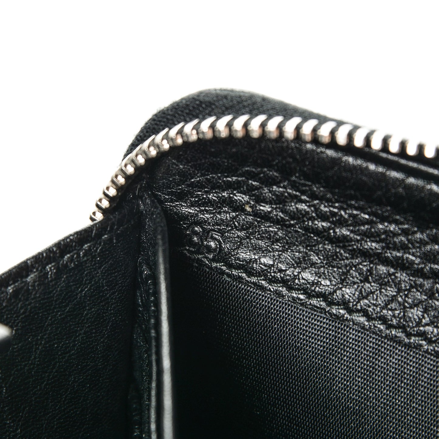 Vitello Phenix Zip Around Wallet Nero Black