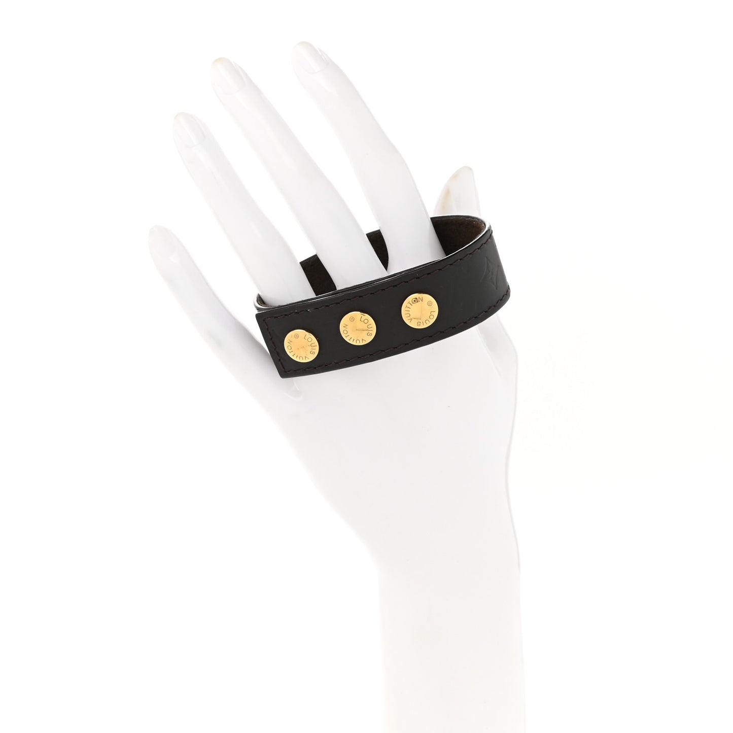 Mat Monogram Cuff Bracelet Brown