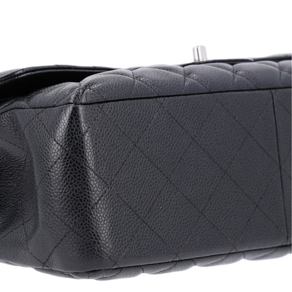 Chanel Caviar Quilted Jumbo Double Flap Black 10 of 11
