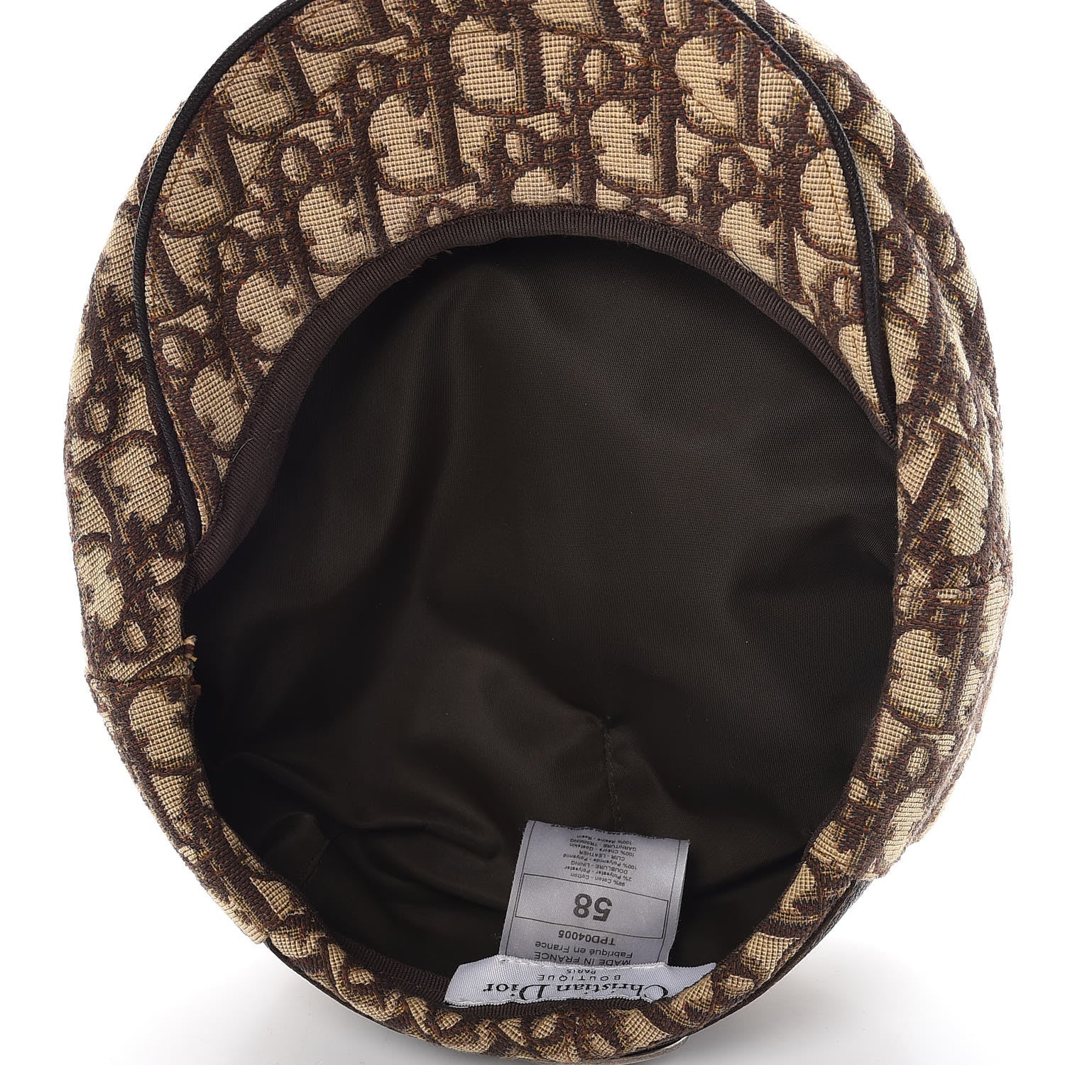 Christian Dior HOMME Monogram Cap 58 Brown 6 of 7