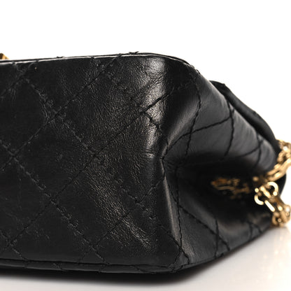Chanel Aged Calfskin Quilted 2.55 Reissue Mini Flap Black 10 of 10