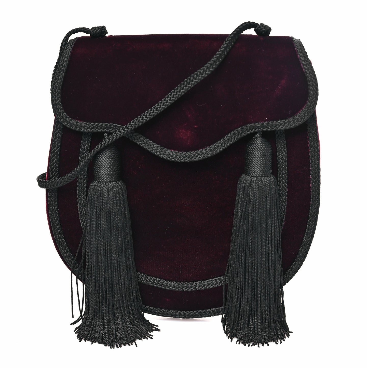 Velvet Opium 2 Crossbody Bag Bordeaux Black