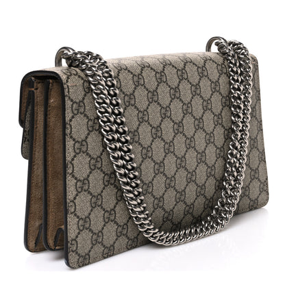 Gucci GG Supreme Monogram Small Dionysus Shoulder Bag Taupe 3 of 12