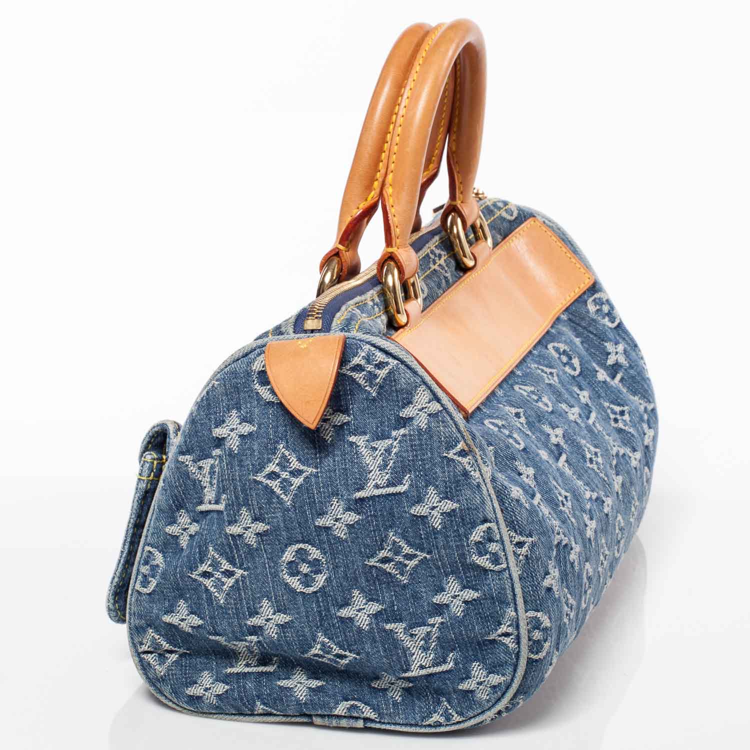 Louis Vuitton Monogram Denim Neo Speedy Blue 5 of 9