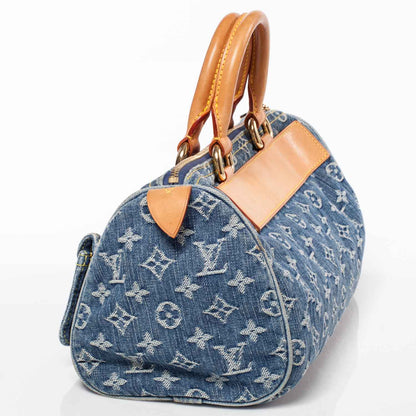 Louis Vuitton Monogram Denim Neo Speedy Blue 5 of 9