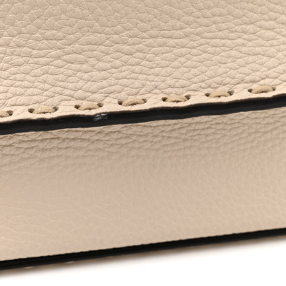 Fendi Cuoio Romano Selleria Chamois Medium Peekaboo I SEE U Satchel White 18 of 19