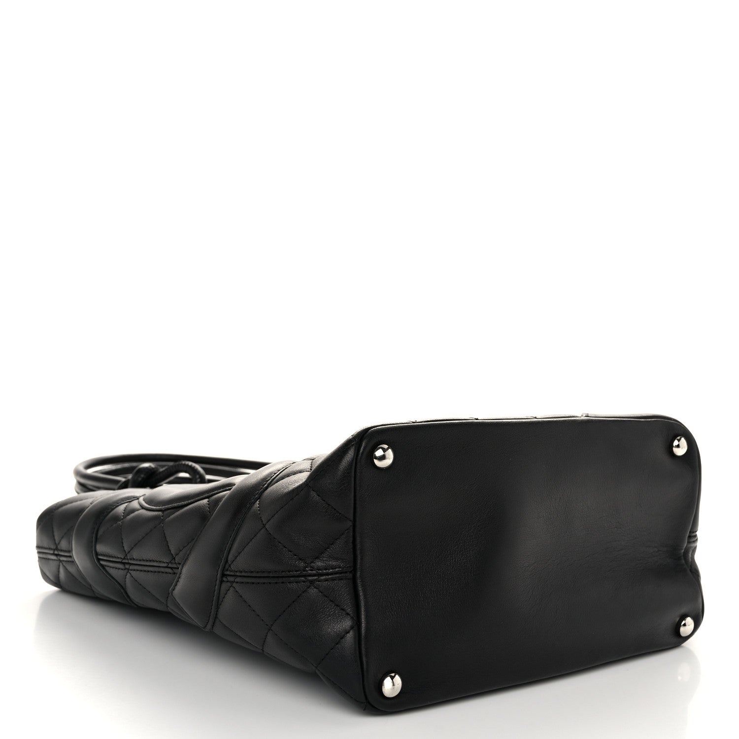 Chanel Calfskin Quilted Medium Cambon Tote Black 4 of 10