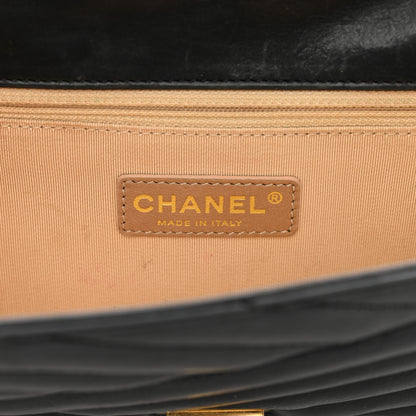 Chanel Calfskin Gabrielle Chevron Flap Black 7 of 12