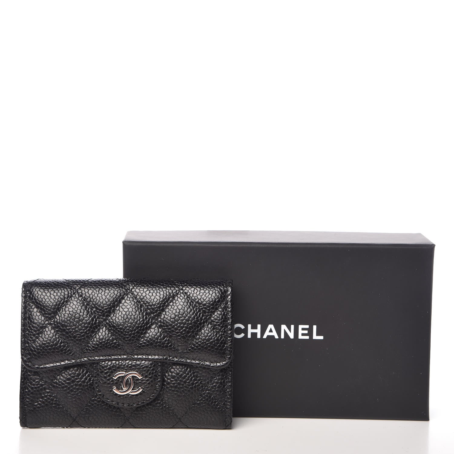 Chanel Caviar Quilted Flap Card Holder Black 9 of 9