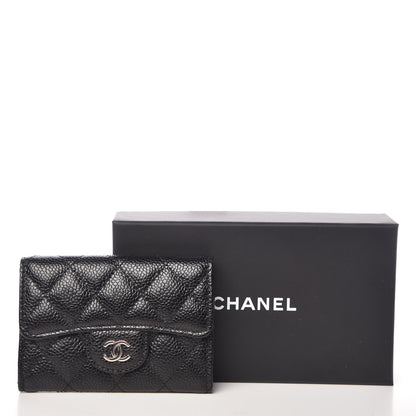 Chanel Caviar Quilted Flap Card Holder Black 9 of 9