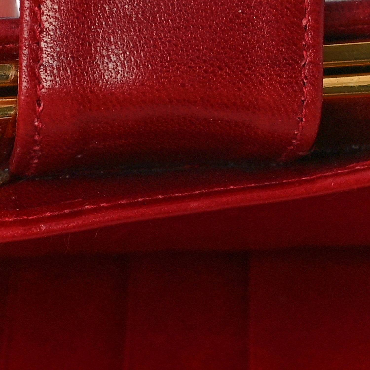 Chanel Calfskin Diamond Stitched French Wallet Red 12 of 14