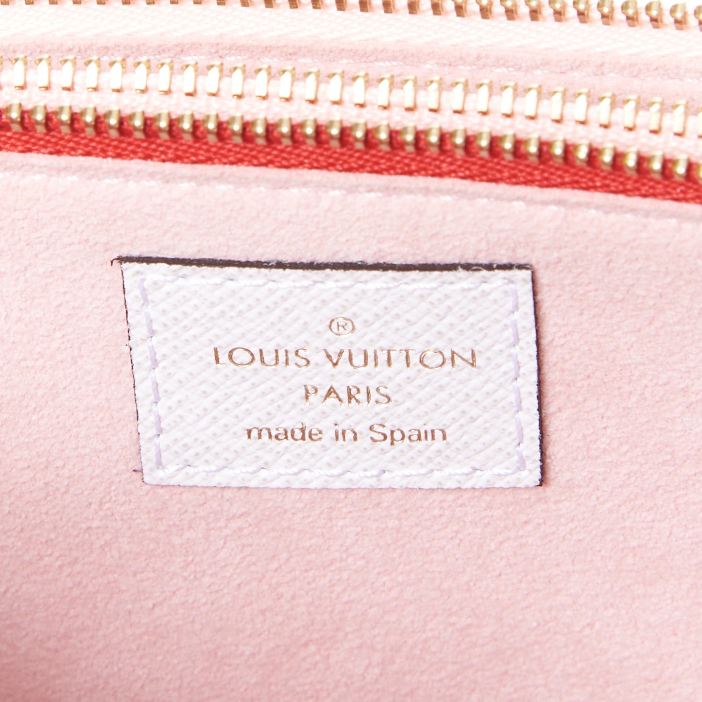 Monogram Giant Double Zip Pochette Rouge