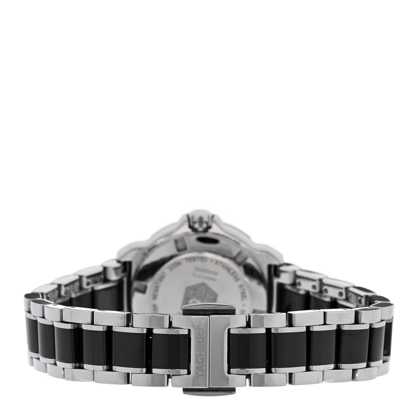 Stainless Steel Ceramic Diamond Bezel 32mm Formula 1 Lady Quartz Watch Black WAH1312